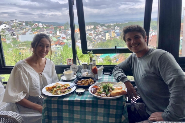 Lovely spot for lunch with amazing views.